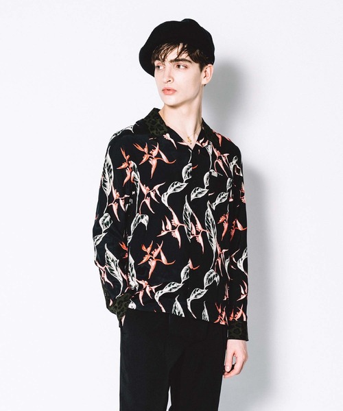 CRIMIE(クライミー)の「ALOHA&LEOPARD RAYON SHIRT(シャツ/ブラウス・メンズ・ネイビー/ブラック・S/XXL/L/XL/M)」の19枚目の写真