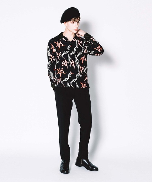 CRIMIE(クライミー)の「ALOHA&LEOPARD RAYON SHIRT(シャツ/ブラウス・メンズ・ネイビー/ブラック・S/XXL/L/XL/M)」の5枚目の写真