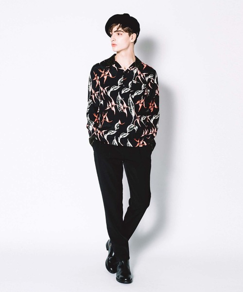 CRIMIE(クライミー)の「ALOHA&LEOPARD RAYON SHIRT(シャツ/ブラウス・メンズ・ネイビー/ブラック・S/XXL/L/XL/M)」の6枚目の写真