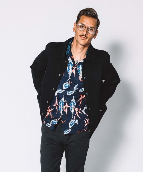 CRIMIE(クライミー)の「ALOHA&LEOPARD RAYON SHIRT(シャツ/ブラウス・メンズ・ネイビー/ブラック・S/XXL/L/XL/M)」の9枚目の写真