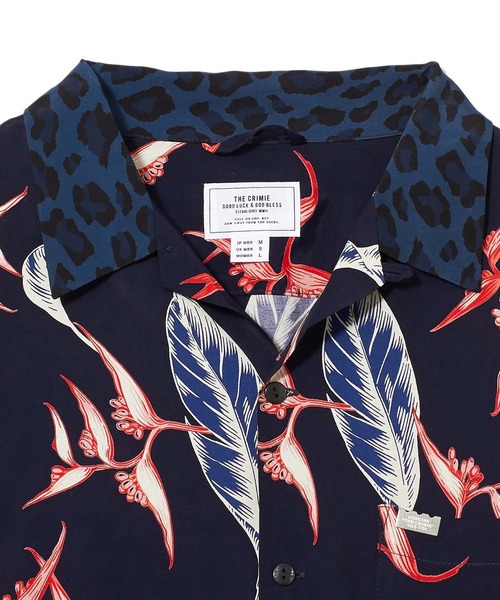 CRIMIE(クライミー)の「ALOHA&LEOPARD RAYON SHIRT(シャツ/ブラウス・メンズ・ネイビー/ブラック・S/XXL/L/XL/M)」の12枚目の写真