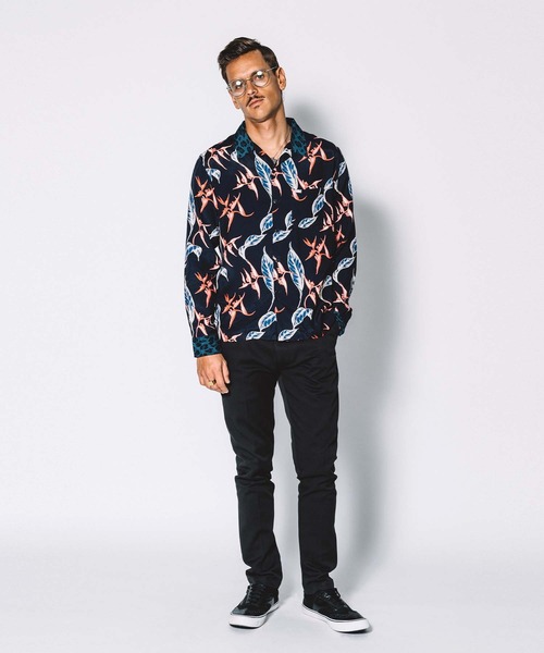 CRIMIE(クライミー)の「ALOHA&LEOPARD RAYON SHIRT(シャツ/ブラウス・メンズ・ネイビー/ブラック・S/XXL/L/XL/M)」の14枚目の写真