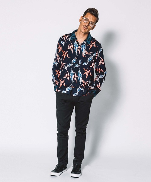 CRIMIE(クライミー)の「ALOHA&LEOPARD RAYON SHIRT(シャツ/ブラウス・メンズ・ネイビー/ブラック・S/XXL/L/XL/M)」の15枚目の写真