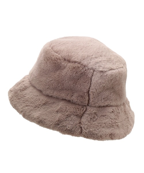 14+（イチヨンプラス）の「エコファーバケットハット（ハット・レディース・ブラック/アイボリー/モカ/ベージュ・FREE）」の8枚目の写真