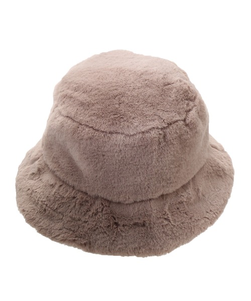 14+（イチヨンプラス）の「エコファーバケットハット（ハット・レディース・ブラック/アイボリー/モカ/ベージュ・FREE）」の6枚目の写真