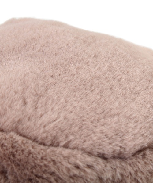 14+（イチヨンプラス）の「エコファーバケットハット（ハット・レディース・ブラック/アイボリー/モカ/ベージュ・FREE）」の9枚目の写真