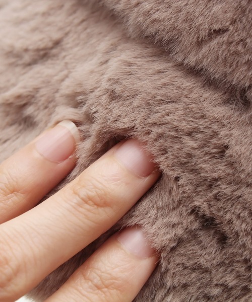 14+（イチヨンプラス）の「エコファーバケットハット（ハット・レディース・ブラック/アイボリー/モカ/ベージュ・FREE）」の10枚目の写真