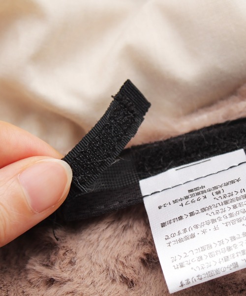 14+（イチヨンプラス）の「エコファーバケットハット（ハット・レディース・ブラック/アイボリー/モカ/ベージュ・FREE）」の12枚目の写真