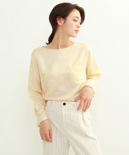 INDIVI（インディヴィ）の「◇ローシルクコットンブラウス