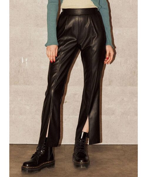 jouetie（ジュエティ）の「フロントスリットパンツ（その他パンツ・レディース・ブラック/ブルー/その他1/クリア・MEDIUM）」の3枚目の写真