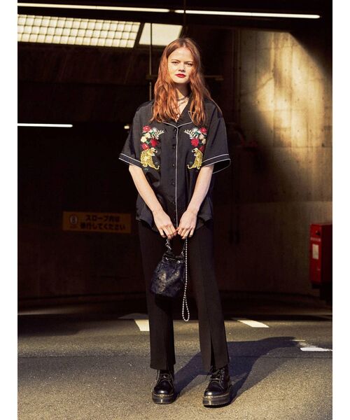 jouetie（ジュエティ）の「フロントスリットパンツ（その他パンツ・レディース・ブラック/ブルー/その他1/クリア・MEDIUM）」の7枚目の写真