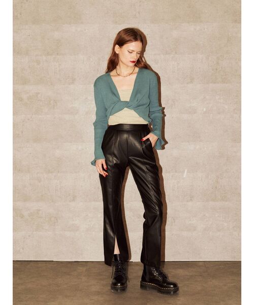 jouetie（ジュエティ）の「フロントスリットパンツ（その他パンツ・レディース・ブラック/ブルー/その他1/クリア・MEDIUM）」の6枚目の写真