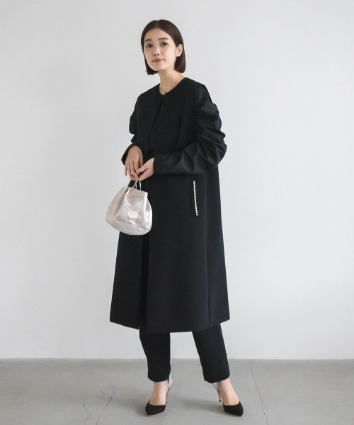 セール】ポケットフリルパンツ【セットアップ対応】（スーツパンツ  