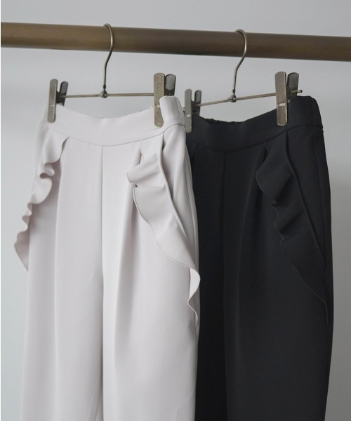 kaene（カエン）の「ポケットフリルパンツ【セットアップ対応