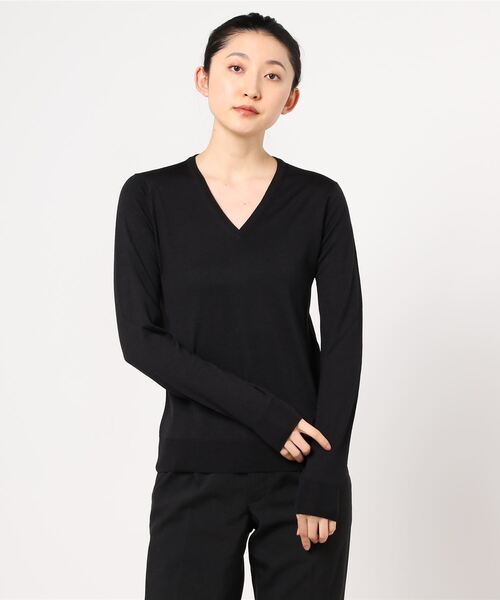 SUNSPEL（サンスペル）の「WOMEN’S MERINO SILK（ニット/セーター・レディース・ダークオレンジ/ブラック・2）」の10枚目の写真