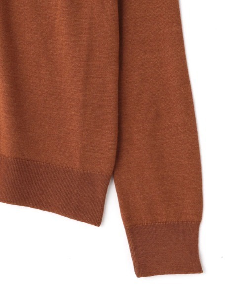 SUNSPEL（サンスペル）の「WOMEN’S MERINO SILK（ニット/セーター・レディース・ダークオレンジ/ブラック・2）」の9枚目の写真