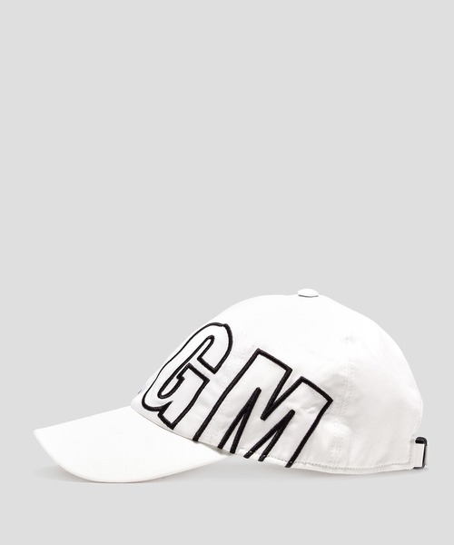MSGM（エムエスジーエム）の「アイコニックロゴ　ベースボールキャップ（キャップ・メンズ・ホワイト/ブラック・FREE）」の4枚目の写真