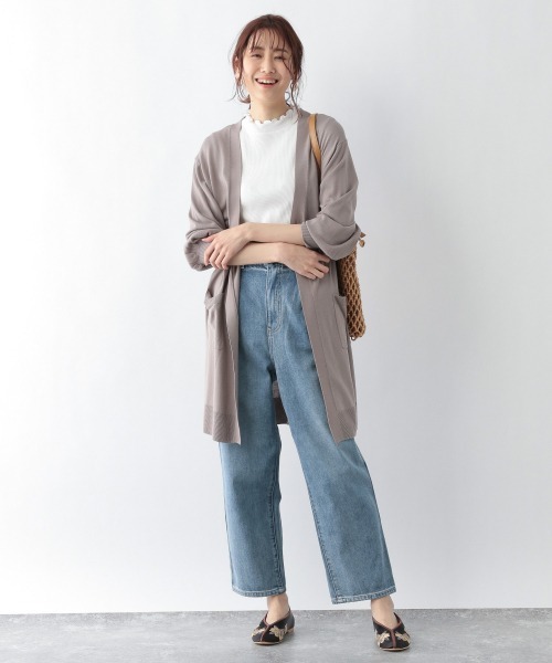 GLOBAL WORK（グローバルワーク）の「サラサラドライUVケアカーディガン/932271（カーディガン/ボレロ・レディース・グレー/アイボリー/モカ/ブルーパープル・MEDIUM/LARGE）」の12枚目の写真