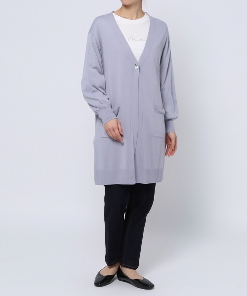 GLOBAL WORK（グローバルワーク）の「サラサラドライUVケアカーディガン/932271（カーディガン/ボレロ・レディース・グレー/アイボリー/モカ/ブルーパープル・MEDIUM/LARGE）」の18枚目の写真