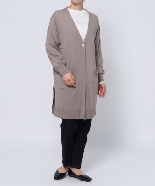 GLOBAL WORK（グローバルワーク）の「サラサラドライUVケアカーディガン/932271（カーディガン/ボレロ・レディース・グレー/アイボリー/モカ/ブルーパープル・MEDIUM/LARGE）」の9枚目の写真