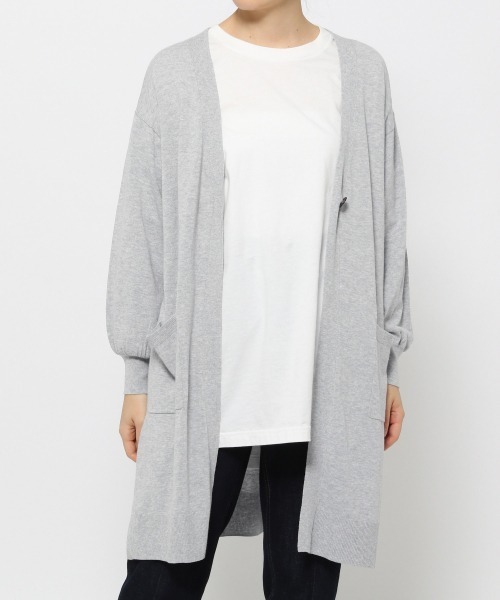 GLOBAL WORK（グローバルワーク）の「サラサラドライUVケアカーディガン/932271（カーディガン/ボレロ・レディース・グレー/アイボリー/モカ/ブルーパープル・MEDIUM/LARGE）」の6枚目の写真