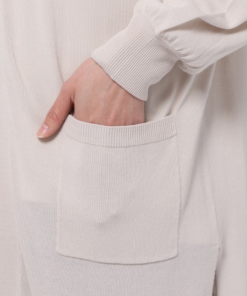 GLOBAL WORK（グローバルワーク）の「サラサラドライUVケアカーディガン/932271（カーディガン/ボレロ・レディース・グレー/アイボリー/モカ/ブルーパープル・MEDIUM/LARGE）」の14枚目の写真