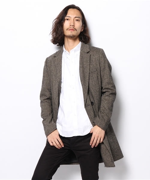 603（ロクマルサン）の「603 ヘリンボーンビックコート（その他アウター・メンズ・ダークグレー・42/40）」の7枚目の写真