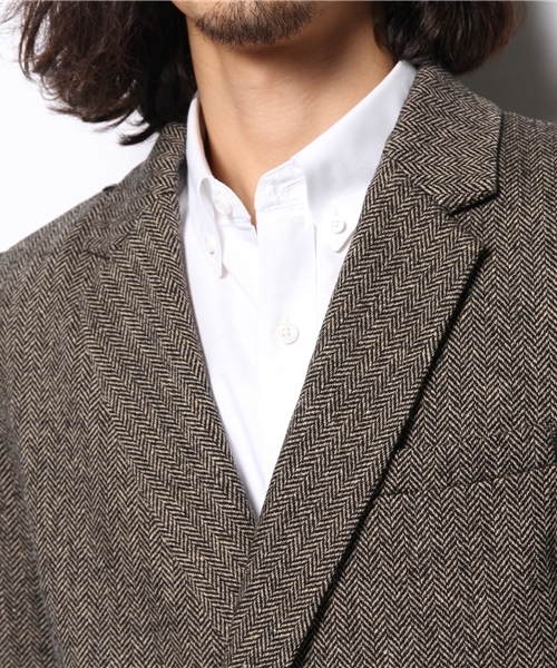 603（ロクマルサン）の「603 ヘリンボーンビックコート（その他アウター・メンズ・ダークグレー・42/40）」の6枚目の写真