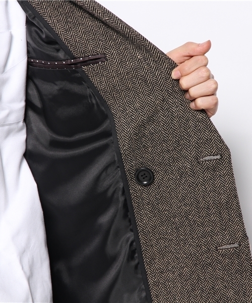 603（ロクマルサン）の「603 ヘリンボーンビックコート（その他アウター・メンズ・ダークグレー・42/40）」の3枚目の写真