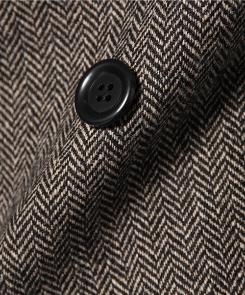 603（ロクマルサン）の「603 ヘリンボーンビックコート（その他アウター・メンズ・ダークグレー・42/40）」の2枚目の写真