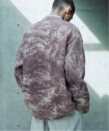 KIIT（キート）の「KIIT キート / KID MOHAIR BLEND PRINT KNIT CARDIGAN キッドモヘアブレンドニットルーズカーディガン / KIL-K59-105（カーディガン/ボレロ）」
