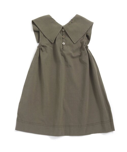 Seraph（セラフ）の「3WAY無地ボックスワンピース（ワンピース・キッズ・ベージュ/チャコール/ミント・95/120/80/110/100/90/140/130）」の2枚目の写真