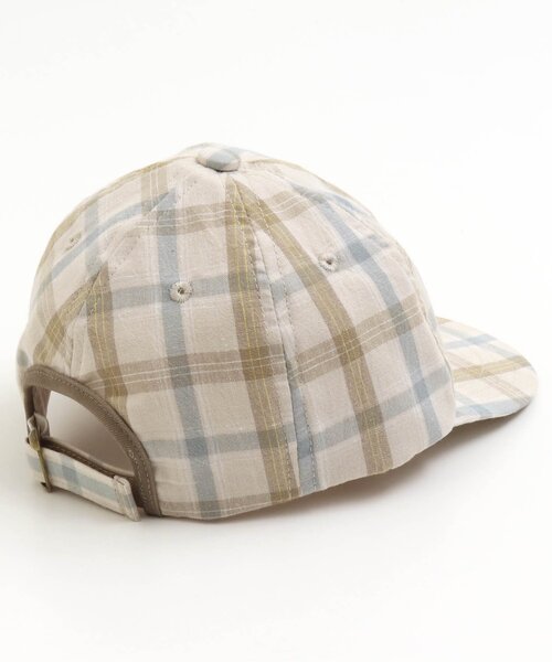 apres les cours（アプレレクール）の「チェック柄キャップ_UVカット（キャップ・キッズ・ブラック/キナリ・50/54/58）」の7枚目の写真