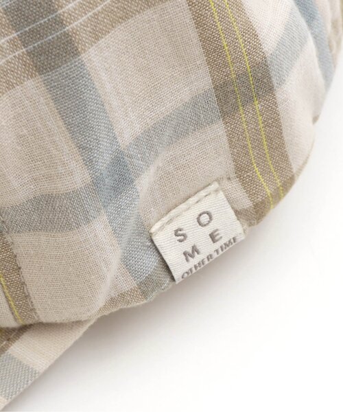 apres les cours（アプレレクール）の「チェック柄キャップ_UVカット（キャップ・キッズ・ブラック/キナリ・50/54/58）」の9枚目の写真