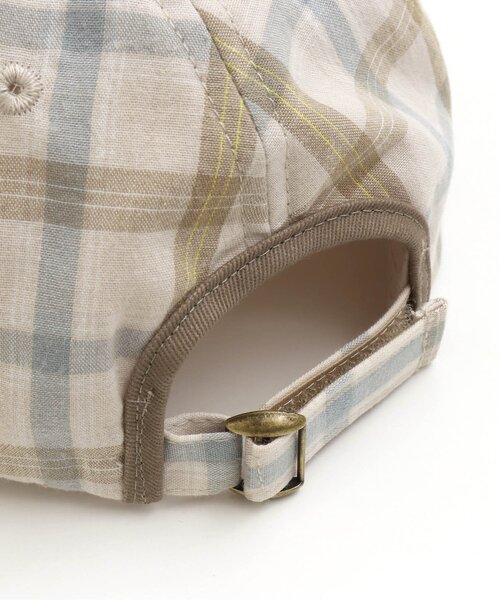 apres les cours（アプレレクール）の「チェック柄キャップ_UVカット（キャップ・キッズ・ブラック/キナリ・50/54/58）」の10枚目の写真