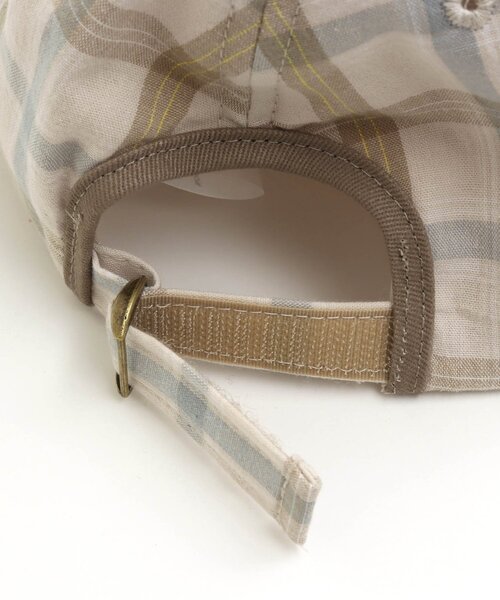 apres les cours（アプレレクール）の「チェック柄キャップ_UVカット（キャップ・キッズ・ブラック/キナリ・50/54/58）」の11枚目の写真