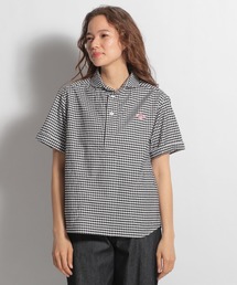 DANTON ダントン　プルオーバーチェックシャツ DANTON（ダントン）の「【DANTON(ダントン)】チェック半袖丸襟