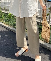 AZUL ENCANTO | フレンチリネン　ストレートパンツ(その他パンツ)