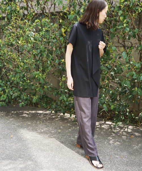 AZUL ENCANTO(アズールエンカント)の「フレンチリネン ストレートパンツ(その他パンツ・レディース・ベージュ/ブラウン/ライトカーキ/ライトブラック・FREE)」の19枚目の写真