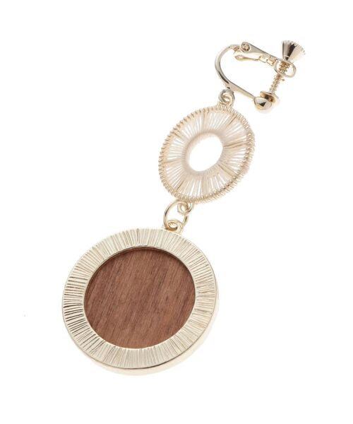 dazzlin（ダズリン）の「ナチュラルペアサークルイヤリング（イヤリング・レディース・アイボリー/ブルー/ブラウン・FREE）」の12枚目の写真