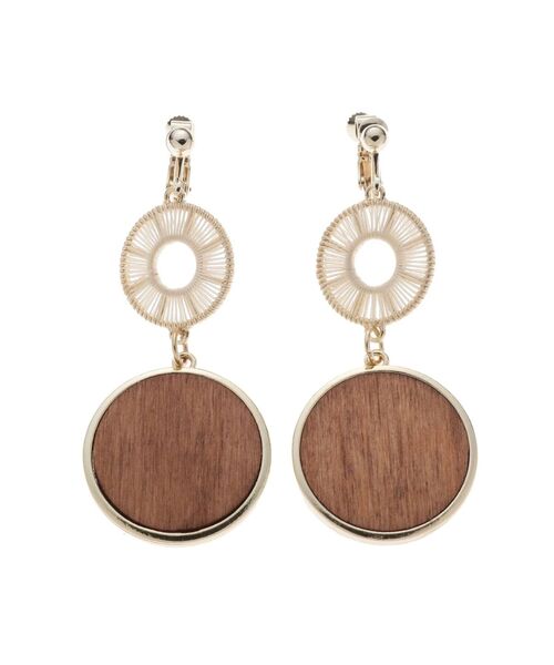 dazzlin（ダズリン）の「ナチュラルペアサークルイヤリング（イヤリング・レディース・アイボリー/ブルー/ブラウン・FREE）」の10枚目の写真