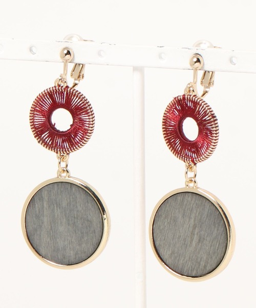 dazzlin（ダズリン）の「ナチュラルペアサークルイヤリング（イヤリング・レディース・アイボリー/ブルー/ブラウン・FREE）」の16枚目の写真