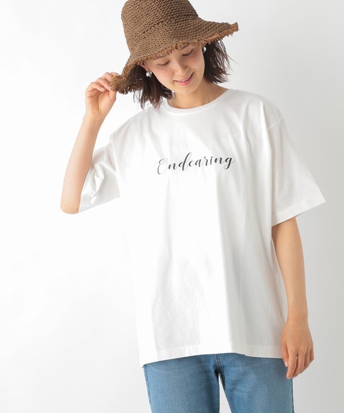 LEPSIM（レプシィム）の「アソートプリントT　945351（Tシャツ/カットソー・レディース・オフホワイト/ブルー/オレンジ・FREE）」の2枚目の写真