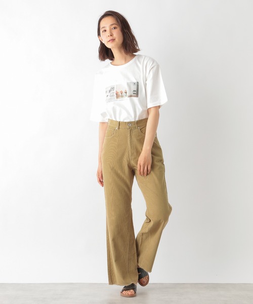 LEPSIM（レプシィム）の「アソートプリントT　945351（Tシャツ/カットソー・レディース・オフホワイト/ブルー/オレンジ・FREE）」の9枚目の写真