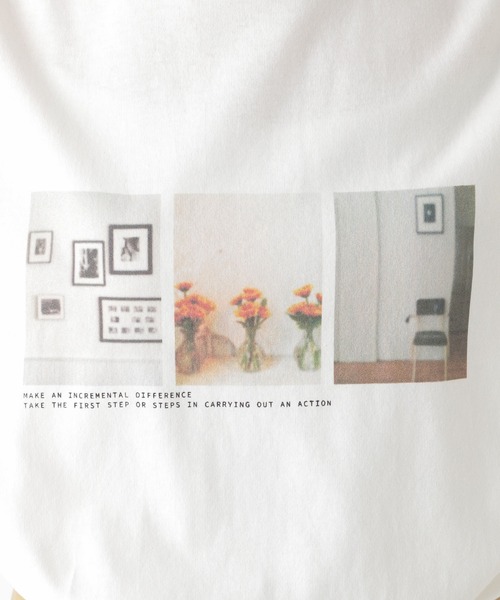 LEPSIM（レプシィム）の「アソートプリントT　945351（Tシャツ/カットソー・レディース・オフホワイト/ブルー/オレンジ・FREE）」の5枚目の写真