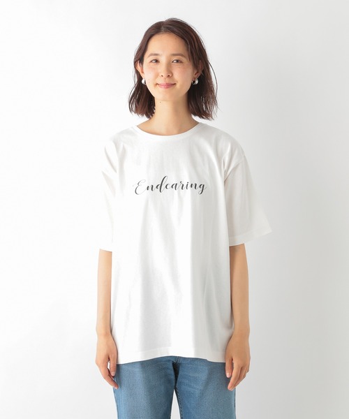 LEPSIM（レプシィム）の「アソートプリントT　945351（Tシャツ/カットソー・レディース・オフホワイト/ブルー/オレンジ・FREE）」の4枚目の写真