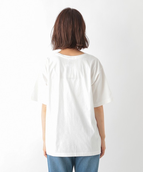 LEPSIM（レプシィム）の「アソートプリントT　945351（Tシャツ/カットソー・レディース・オフホワイト/ブルー/オレンジ・FREE）」の12枚目の写真