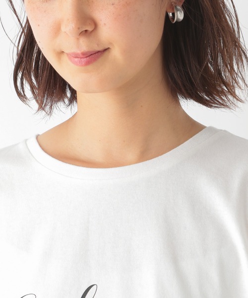 LEPSIM（レプシィム）の「アソートプリントT　945351（Tシャツ/カットソー・レディース・オフホワイト/ブルー/オレンジ・FREE）」の8枚目の写真