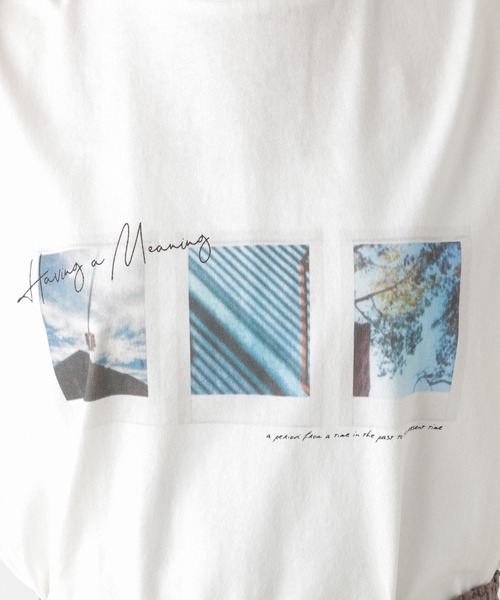 LEPSIM（レプシィム）の「アソートプリントT　945351（Tシャツ/カットソー・レディース・オフホワイト/ブルー/オレンジ・FREE）」の7枚目の写真