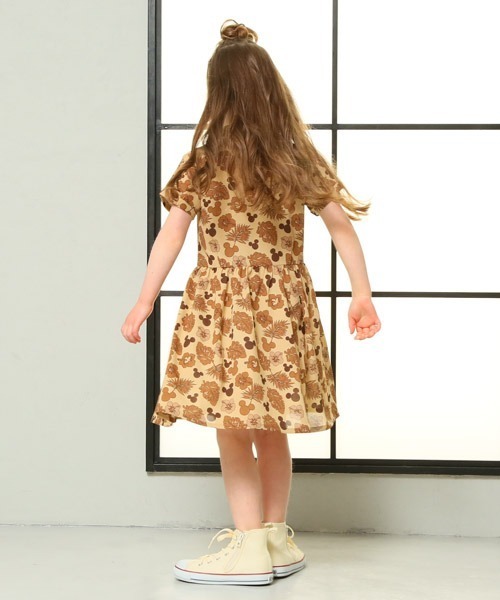 ディズニー ディズニー 親子お揃い 5116k ワンピース Disney ディズニー のファッション ワンピース リゾート柄ドライワンピース